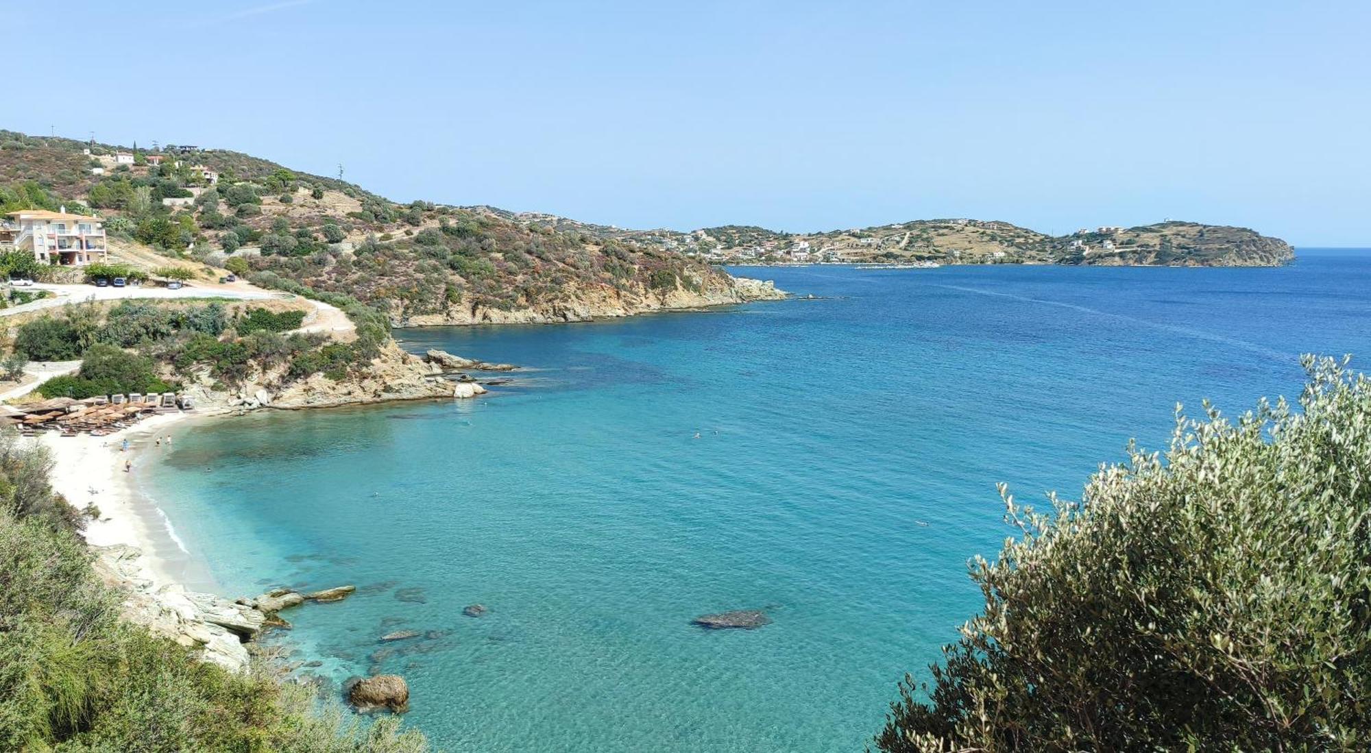 Aegean Beachfront Petriaí Exteriör bild